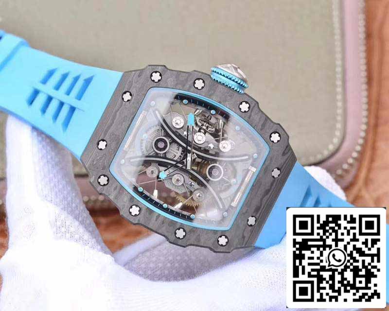 Richard Mille RM53-01 1:1 edizione migliore JB Fabbrica Black Carbon Swiss Tourbillon movimento