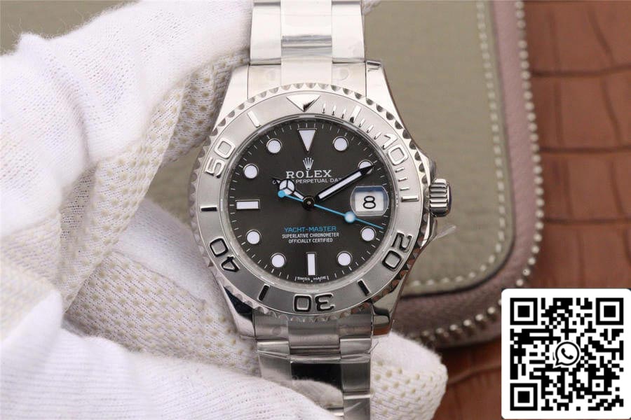 Rolex Yacht Master 268622-0002 1:1 edizione migliore AR Fabbrica Grigio quadrante 904L