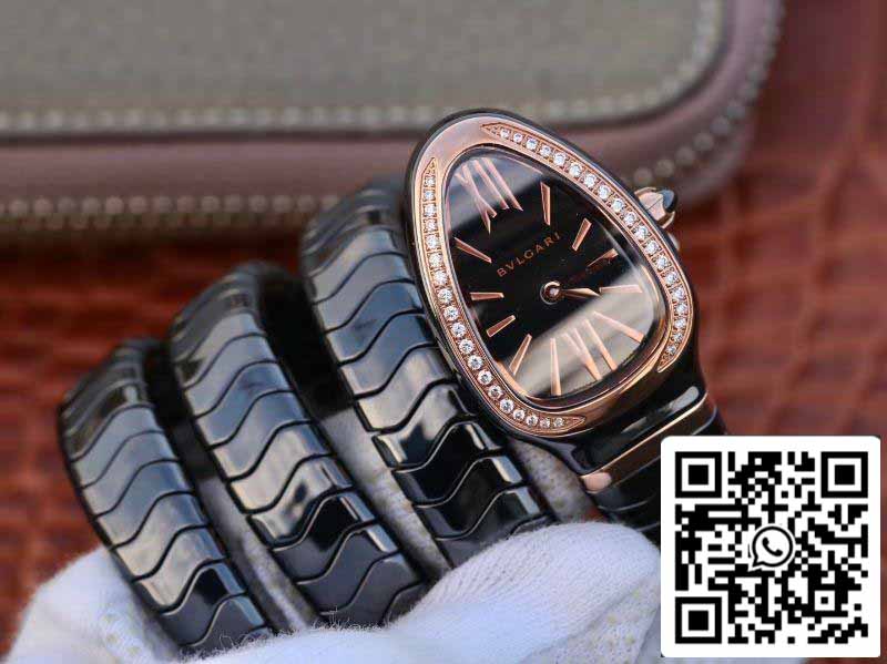 Bvlgari Srpenti Spiga 102885 1:1 edizione migliore BV Fabbrica Diamond lunetta Movimiento de cuarzo suizo