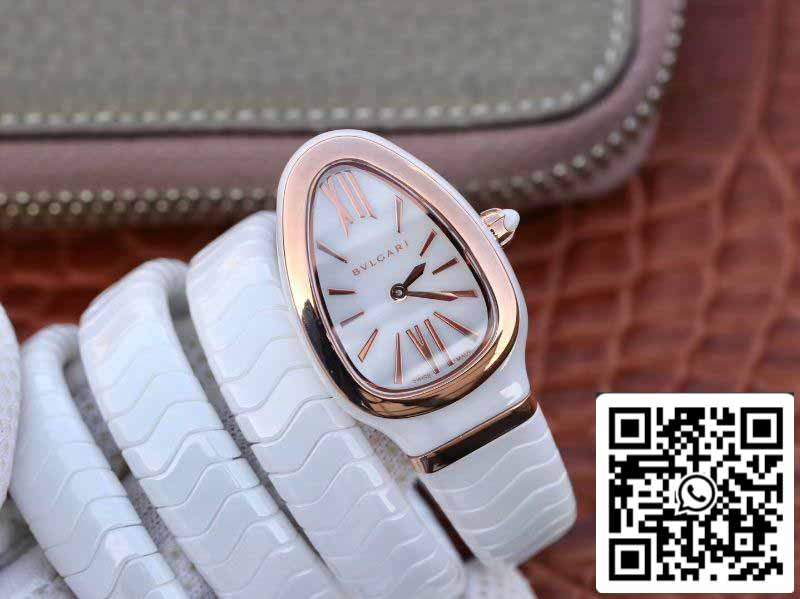 Bvlgari Srpenti Spiga 102886 1:1 edizione migliore BV Fabbrica Rosa Oro No Diamond Movimiento de cuarzo suizo