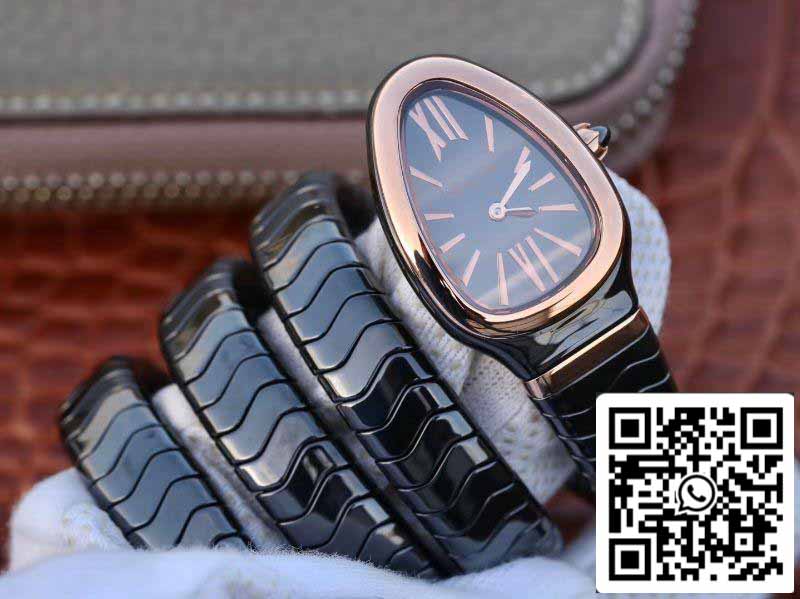 Bvlgari Srpenti Spiga 102885 1:1 edizione migliore BV Fabbrica Rosa Oro No Diamond Movimiento de cuarzo suizo