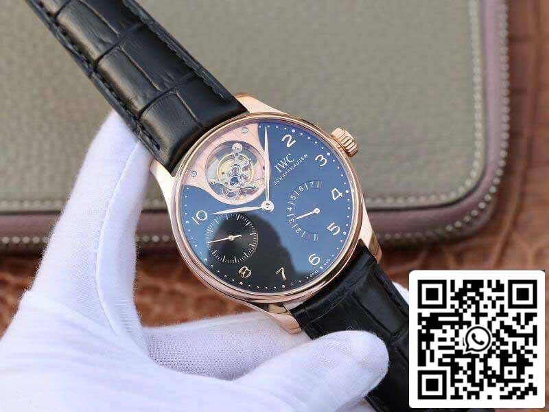 IWC Portuguese IW504210 Tourbillon 18K Rosegold 1:1 Best Edition Swiss automatic complicated tourbillon movimento