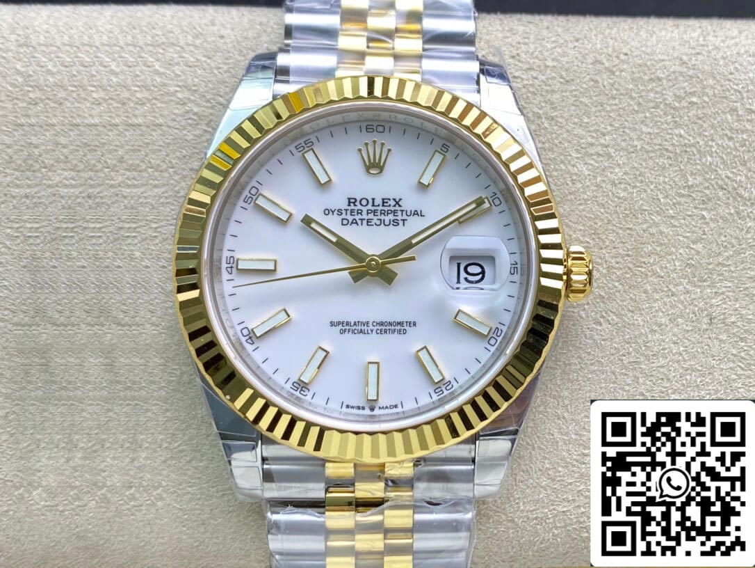 Rolex Datejust M126333-0016 41mm Jubilee cinturino VS Fabbrica acciaio inossidabile