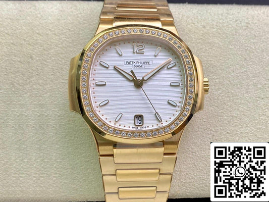 Patek Philippe Nautilus Ladies 7118/1200R-001 1:1 edizione migliore 3K Fabbrica Rosa Oro