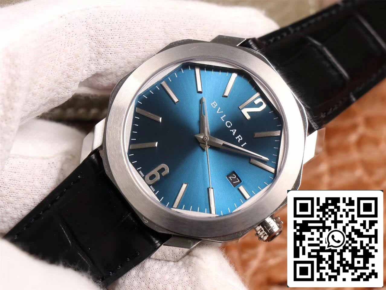 Bvlgari Octo 102429 1:1 edición mejorada BV Fabbrica Light quadrante blu