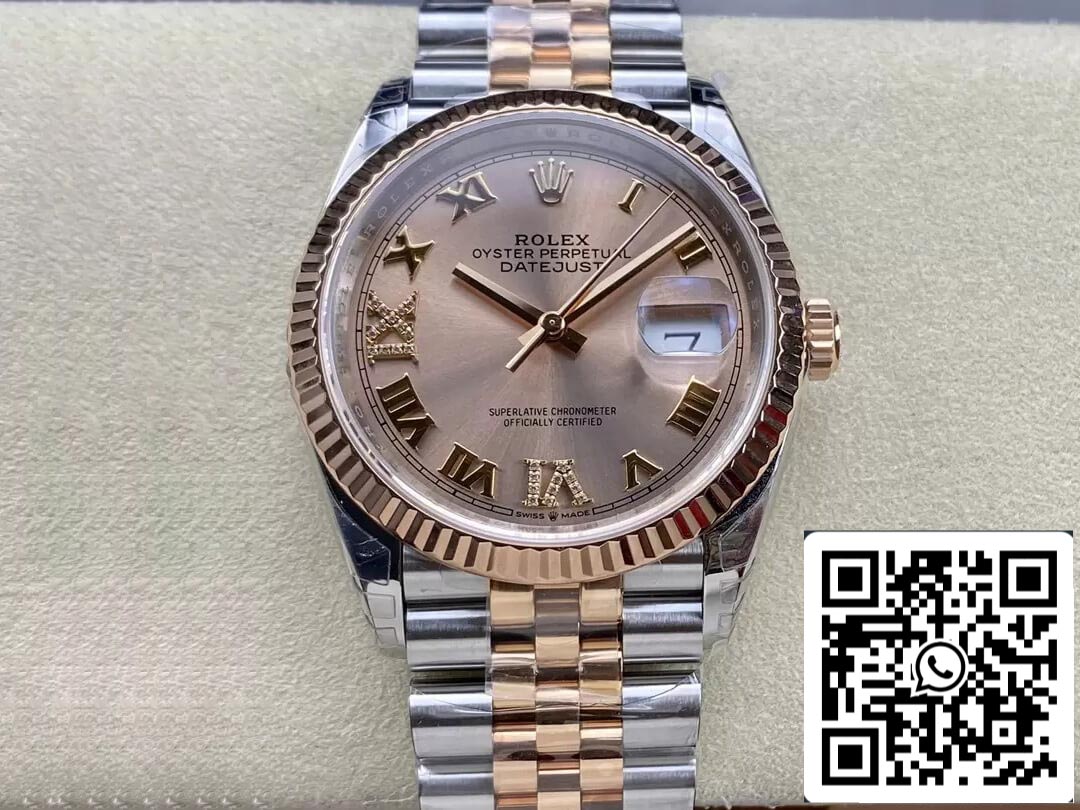 Rolex Datejust M126231-0027 36MM 1:1 edizione migliore VS Fabbrica Oro quadrante