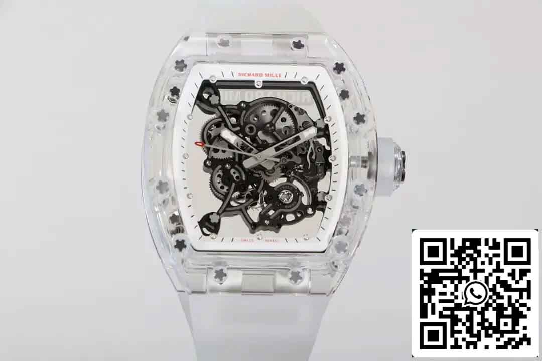 Relógio réplica Richard Mille RM055 1:1 Best Edition RM Fabbrica com caixa transparente