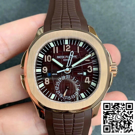 Patek Philippe Aquanaut 5164R-001 1:1 edición migliore GR Fabbrica Cuadrante marrón