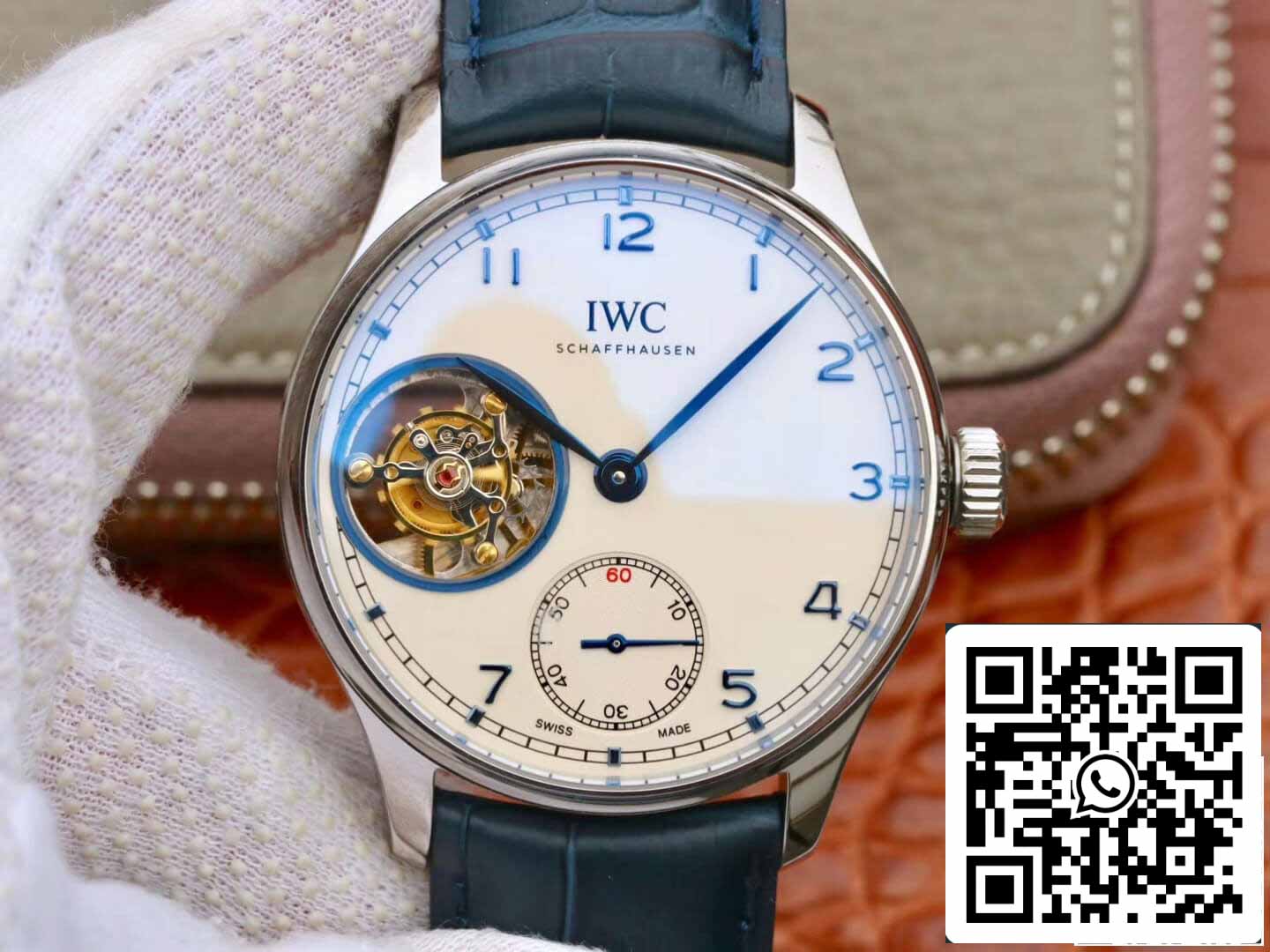 IWC Tourbillon portugués 1:1 Mejor edición ZF Fabbrica acciaio inossidabile