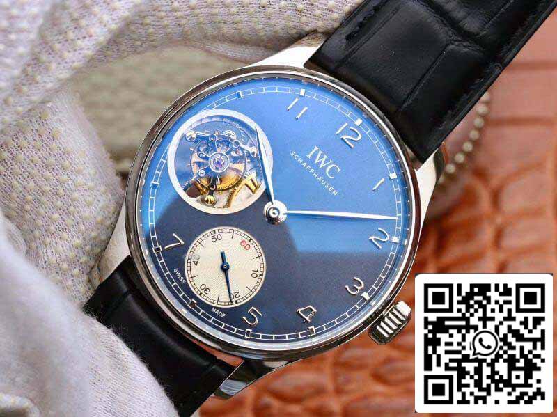 IWC Portuguese Tourbillon IW546302 ZF Fabbrica Men Watches 1:1 Best Edition Swiss Tourbillon Blue Dial