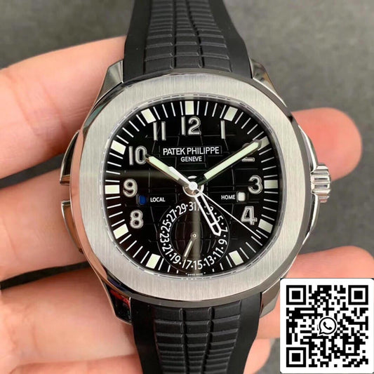 Patek Philippe Aquanaut 5164A-001 1:1 edición migliore GR Fabbrica quadrante nero
