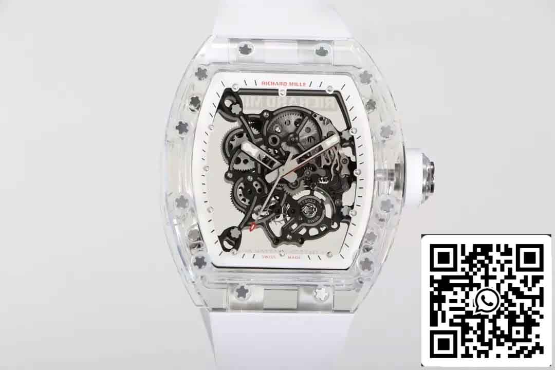 Richard Mille RM055 Best 1:1 Edition RM Fabbrica Rubber cinturino