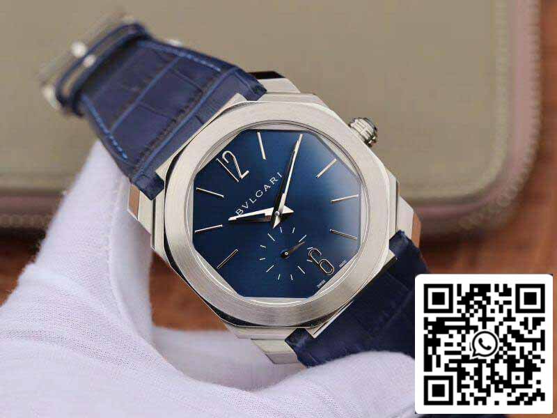 Bvlgari Octo Finissimo Extra Thin Automático 103035 quadrante blu Reloj para hombre 1:1 edizione migliore Swiss BVL193