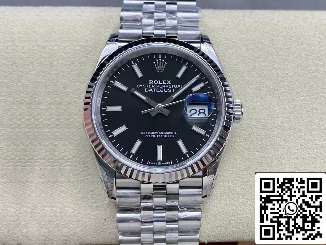 Rolex Datejust M126234-0015 36MM 1:1 edizione migliore VS Fabbrica quadrante nero