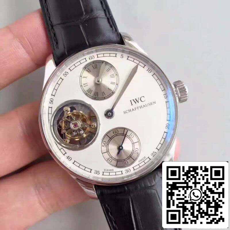 IWC Português IW544601 YL Fabbrica 1:1 Melhor Edição Suíço Turbilhão Mostrador Branco