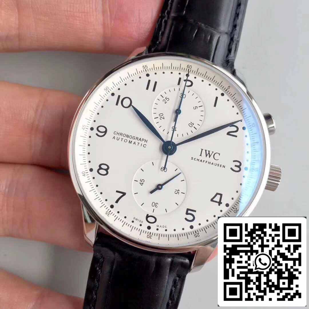 IWC Português IW371602 YL Fabbrica 1:1 Melhor Edição Suíço ETA69355 Mostrador Branco