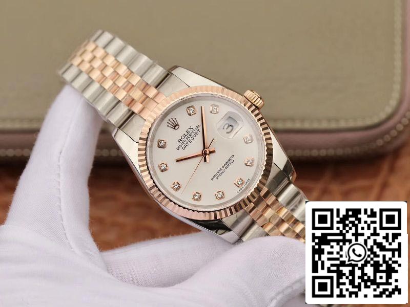 Rolex Datejust 36mm acciaio inossidabile Two Tone GM Fabbrica 1:1 edizione migliore 18K Oro Wrapped Swiss ETA3135