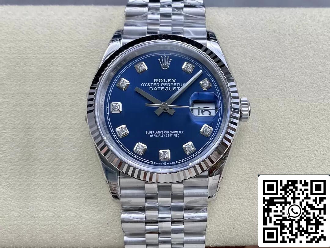 Rolex Datejust M126234-0037 36MM 1:1 edizione migliore VS Fabbrica Diamond quadrante