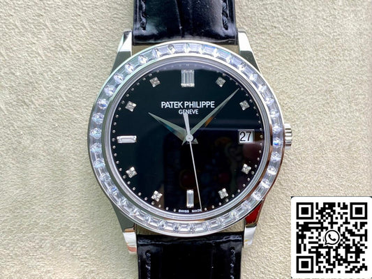 Patek Philippe Calatrava 5298P-012 1:1 Melhor Edição ZF Fabbrica Mostrador Preto