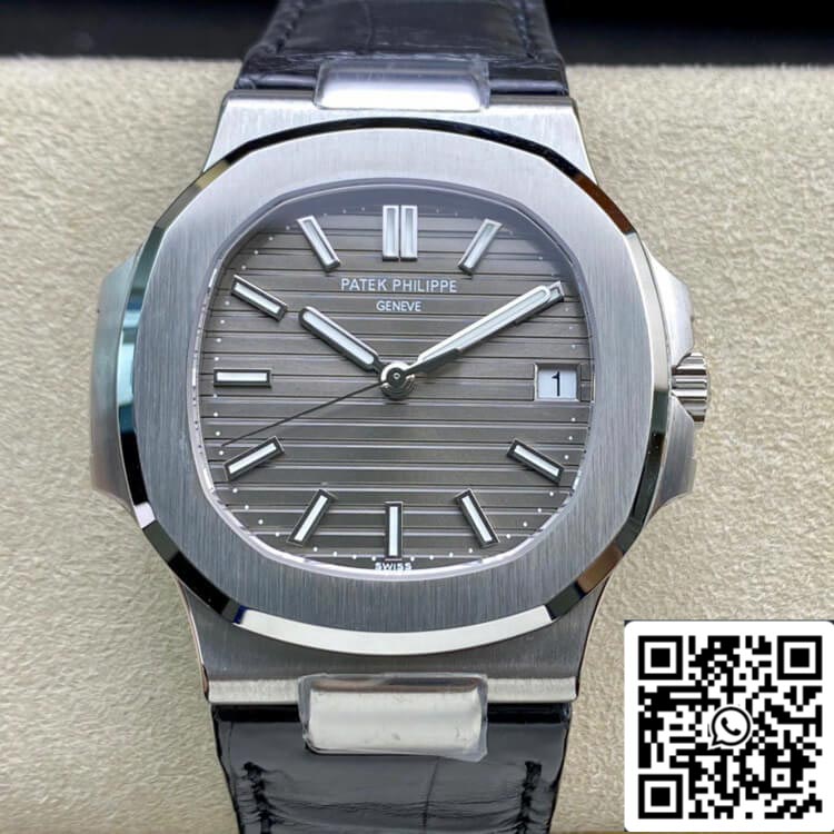 Patek Philippe Nautilus 5711G-001 1:1 edizione migliore 3K Fabbrica Grigio quadrante