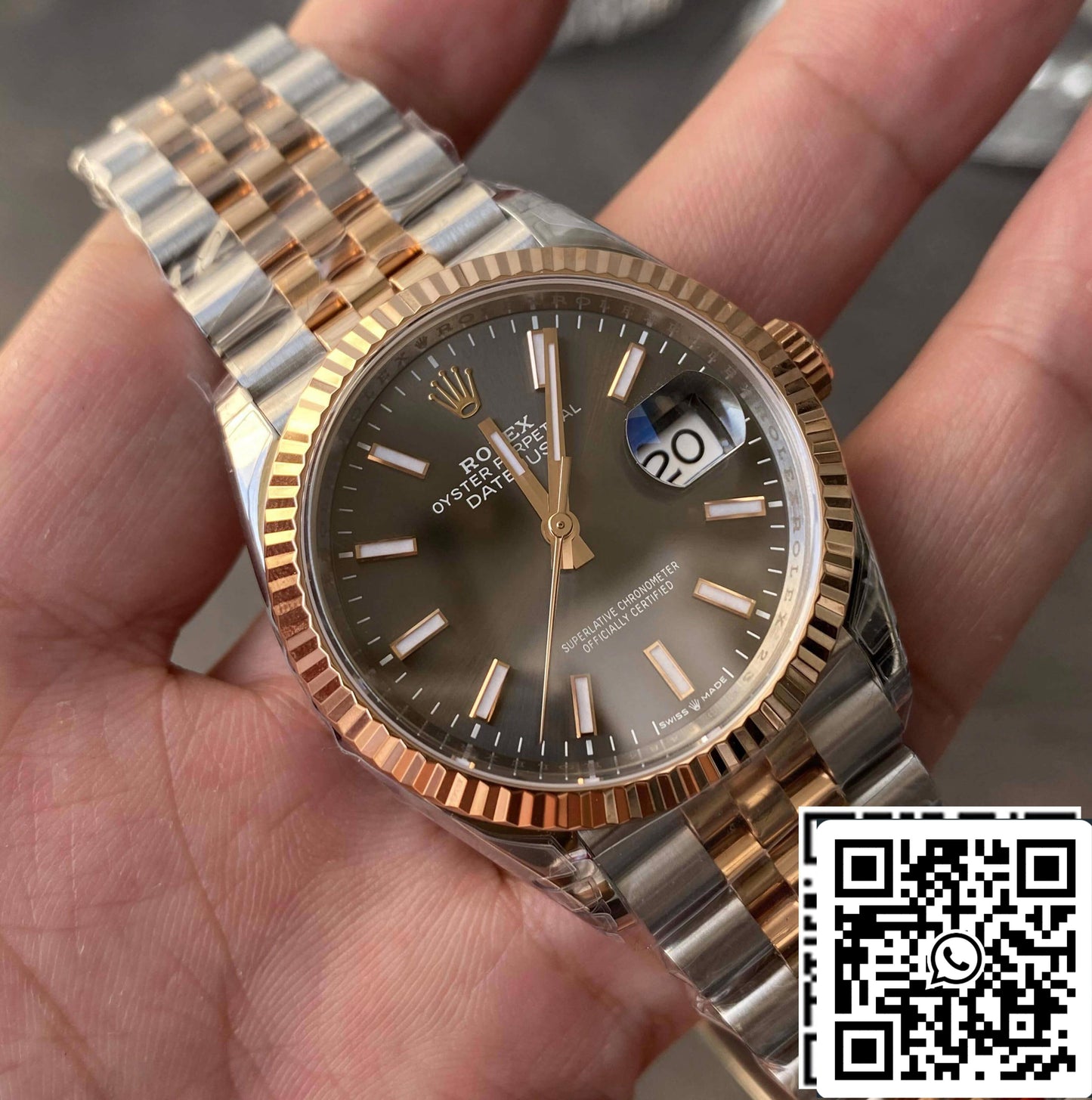 Rolex Datejust M126231-0013 36MM 1:1 edizione migliore VS Fabbrica Gray quadrante