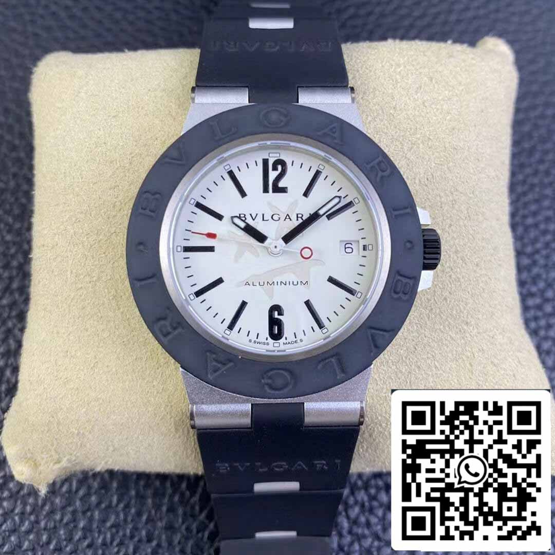 Bvlgari Aluminium Steve Aoki 103539 1:1 edição melhor BV Fabbrica quadrante branco