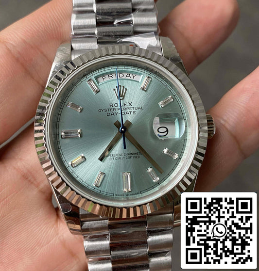 Rolex Day Date M228236-0006 1:1 edición migliore GM Fabbrica quadrante blu
