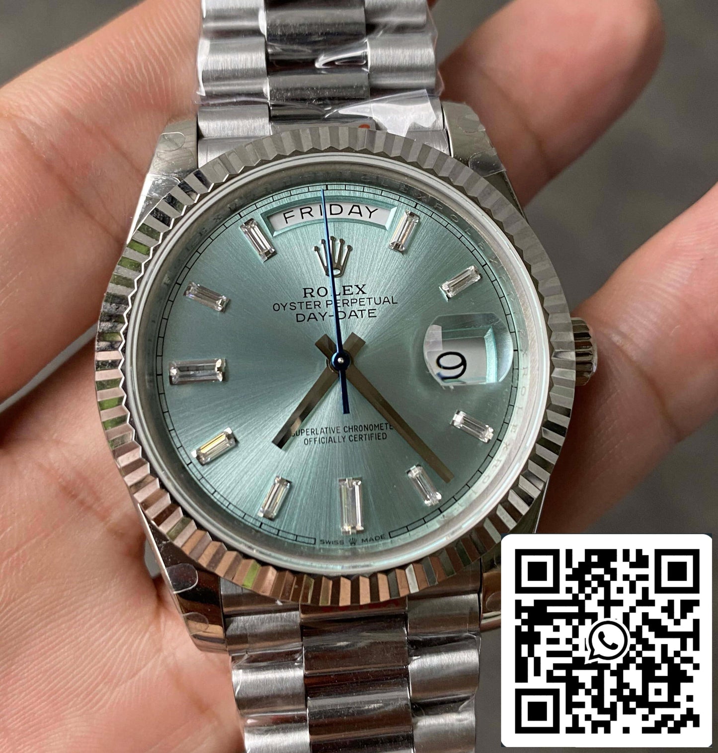 Rolex Day Date M228236-0006 1:1 edizione migliore GM Fabbrica quadrante blu