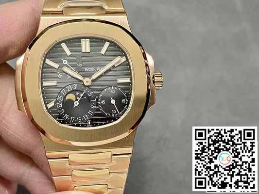 Patek Philippe Nautilus 5712/1R-001 1:1 Mejor Edición PPF Fabbrica V2 Esfera Marrón