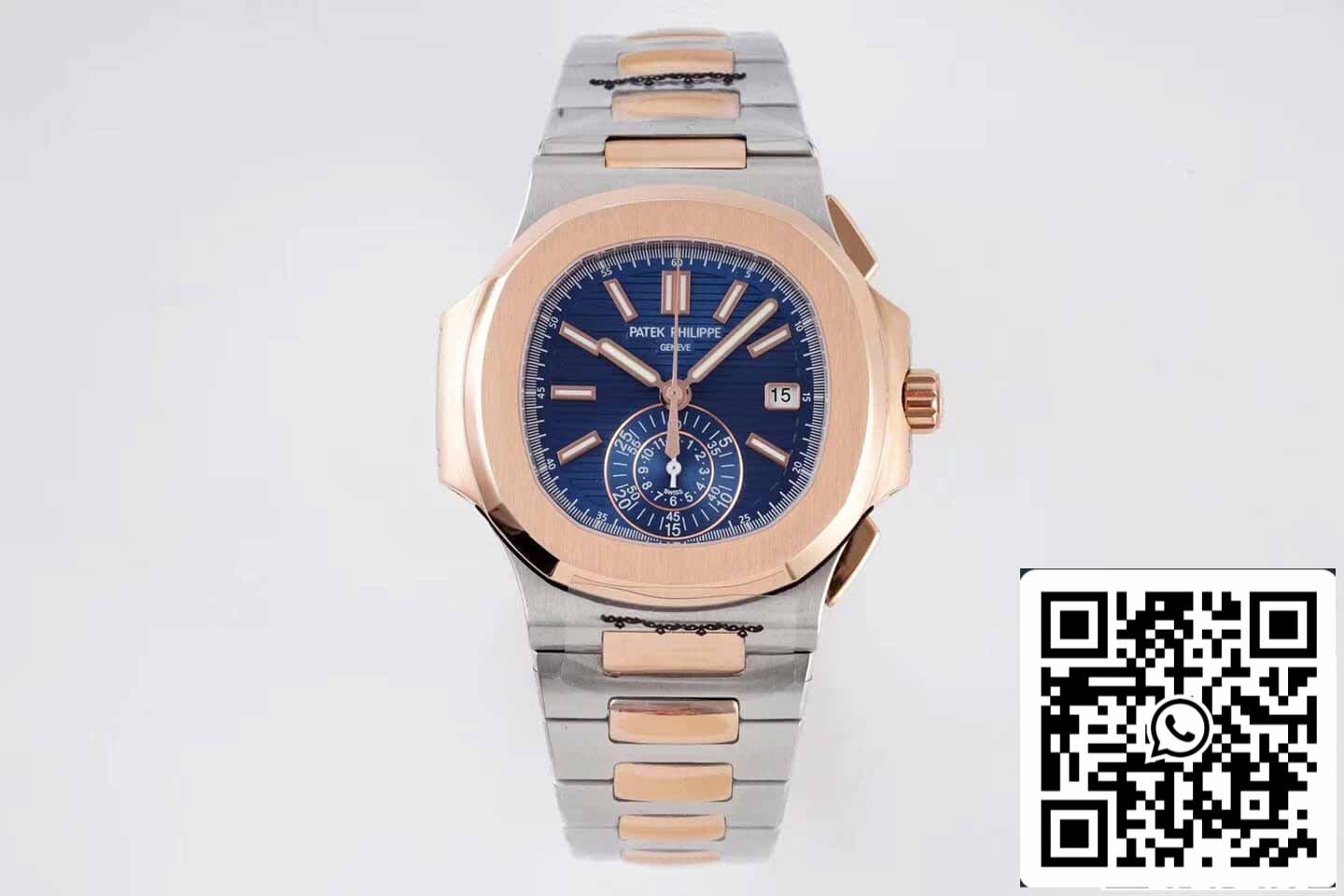 Patek Philippe Nautilus 5980/1AR-001 1:1 edição melhor 3K Fabbrica V2 quadrante azul