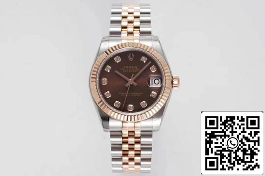 Rolex Datejust m278271-0028 1:1 edizione migliore GS Fabbrica Brown quadrante