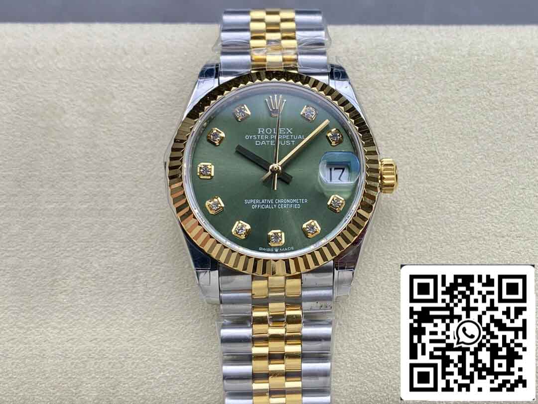 Rolex Datejust M278273-0030 31MM 1:1 edição melhor GS Fabbrica quadrante verde