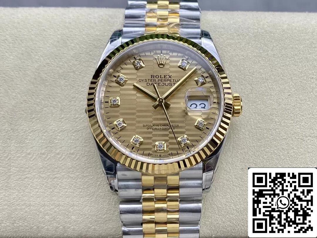 Rolex Datejust M126233-0045 36MM 1:1 edizione migliore VS Fabbrica Diamond quadrante
