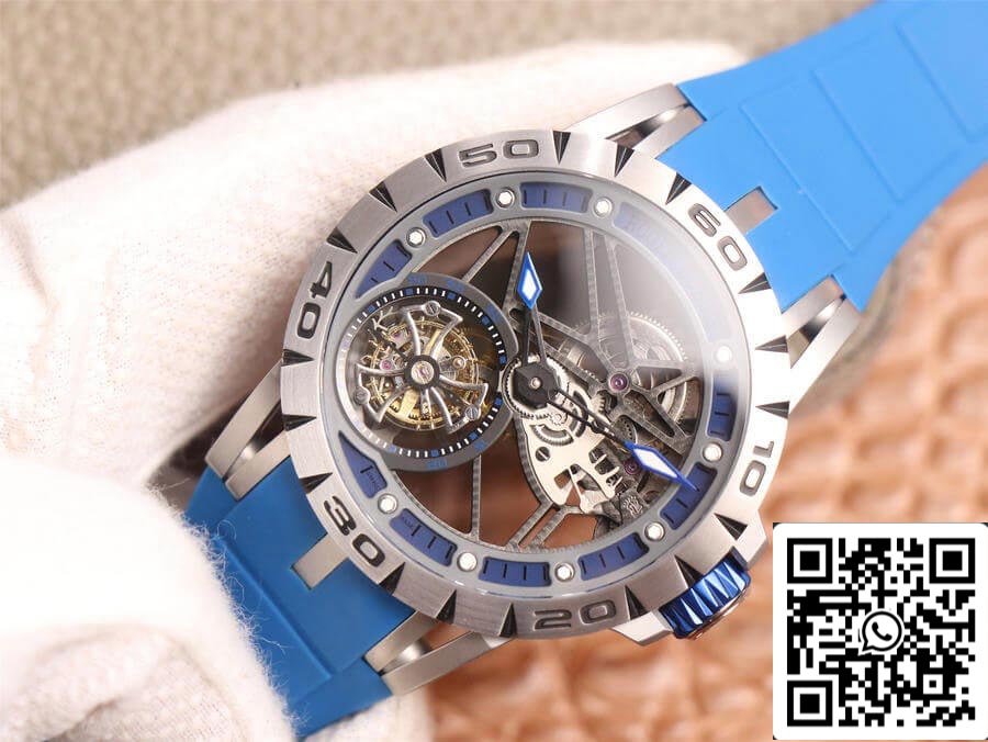Roger Dubuis Excalibur Spidr RDDBEX0479 1:1 edizione migliore JB Fabbrica Tourbillon Skeleton Dial