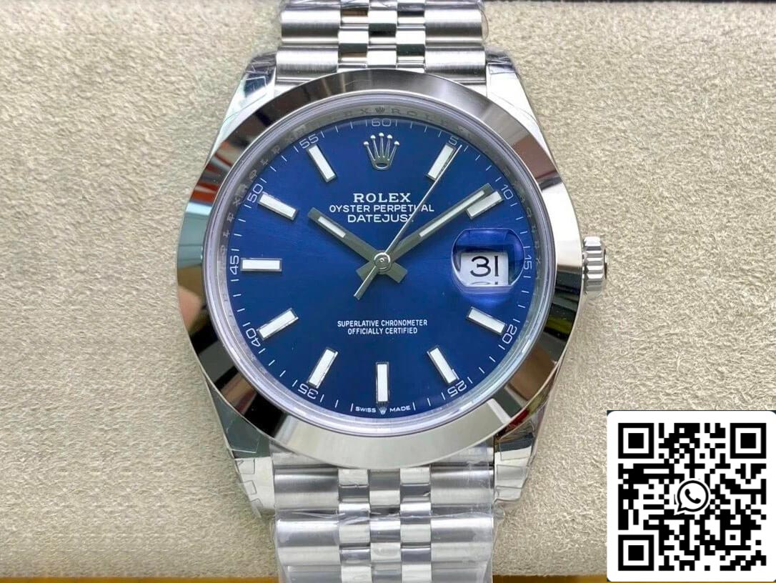 Rolex Datejust M126300-0002 41MM 1:1 edizione migliore VS Fabbrica quadrante blu