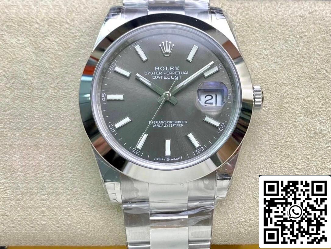 Rolex Datejust M126300-0007 41MM 1:1 edizione migliore VS Fabbrica Gray quadrante