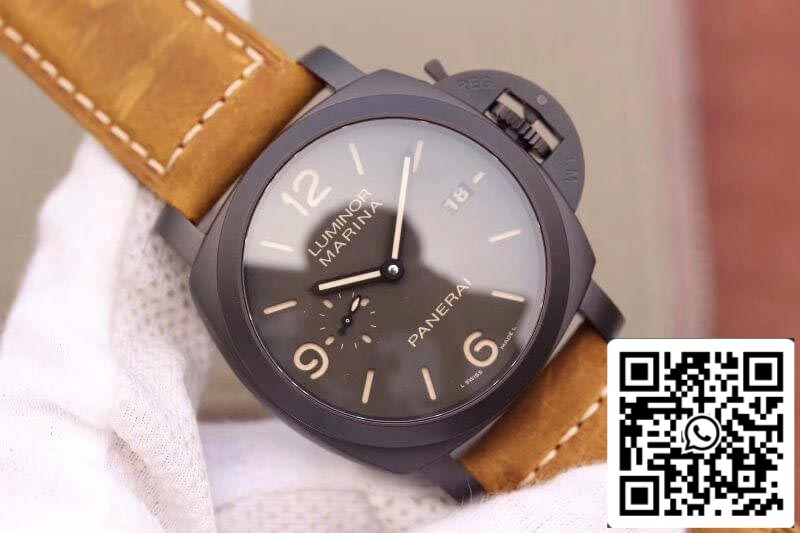 Panerai Luminor PAM386 VS Fabbrica 1:1 edizione migliore Swiss ETA P9000 Superlumed Gray quadrante and Hands