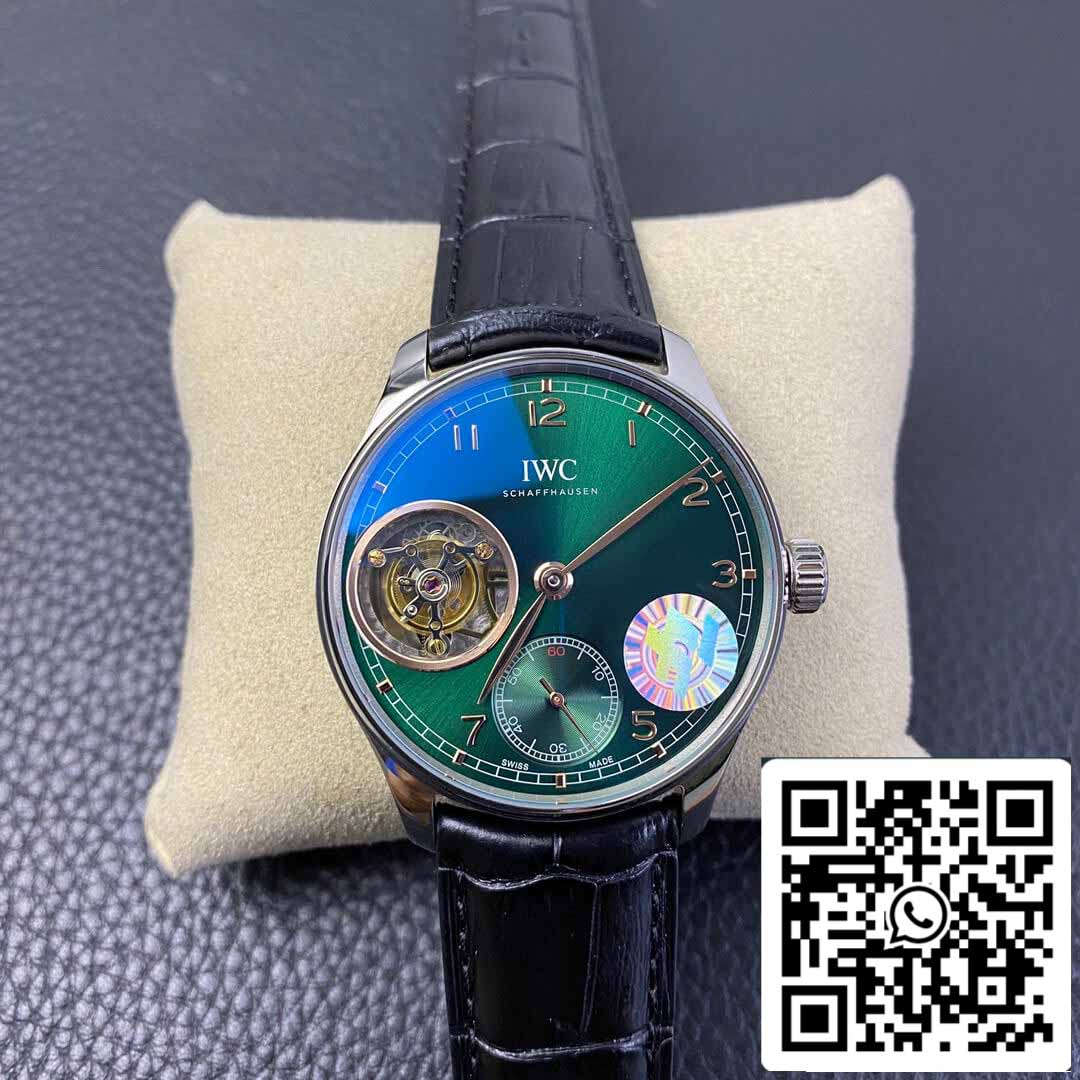 IWC Portuguese Tourbillon 1:1 Best Edition ZF Fabbrica Green Dial