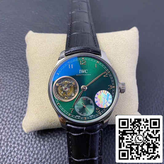 IWC Portuguese Tourbillon 1:1 Best Edition ZF Fabbrica Green Dial