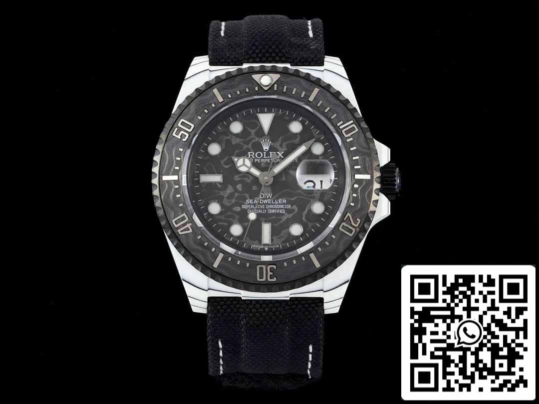 Rolex Sea-Dweller 1:1 edição melhor Diw Fabbrica fibra de carbono Nero cinturino
