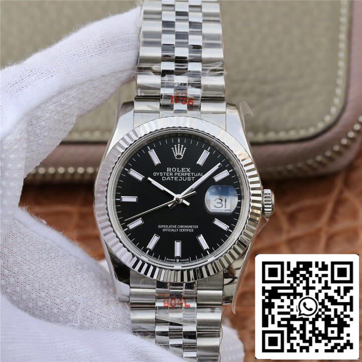 Rolex Datejust M126234-0015 1:1 edizione migliore GM Fabbrica quadrante nero