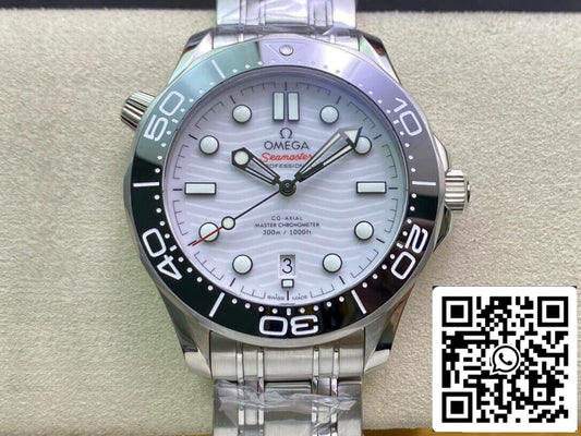 Omega Seamaster Diver 300M 210.30.42.20.04.001 1:1 Mejor Edición OR Fabbrica Esfera Blanca
