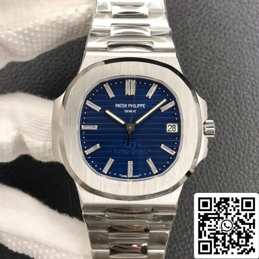 Patek Philippe Nautilus 5711/1P 1:1 edição melhor 3K Fabbrica quadrante azul