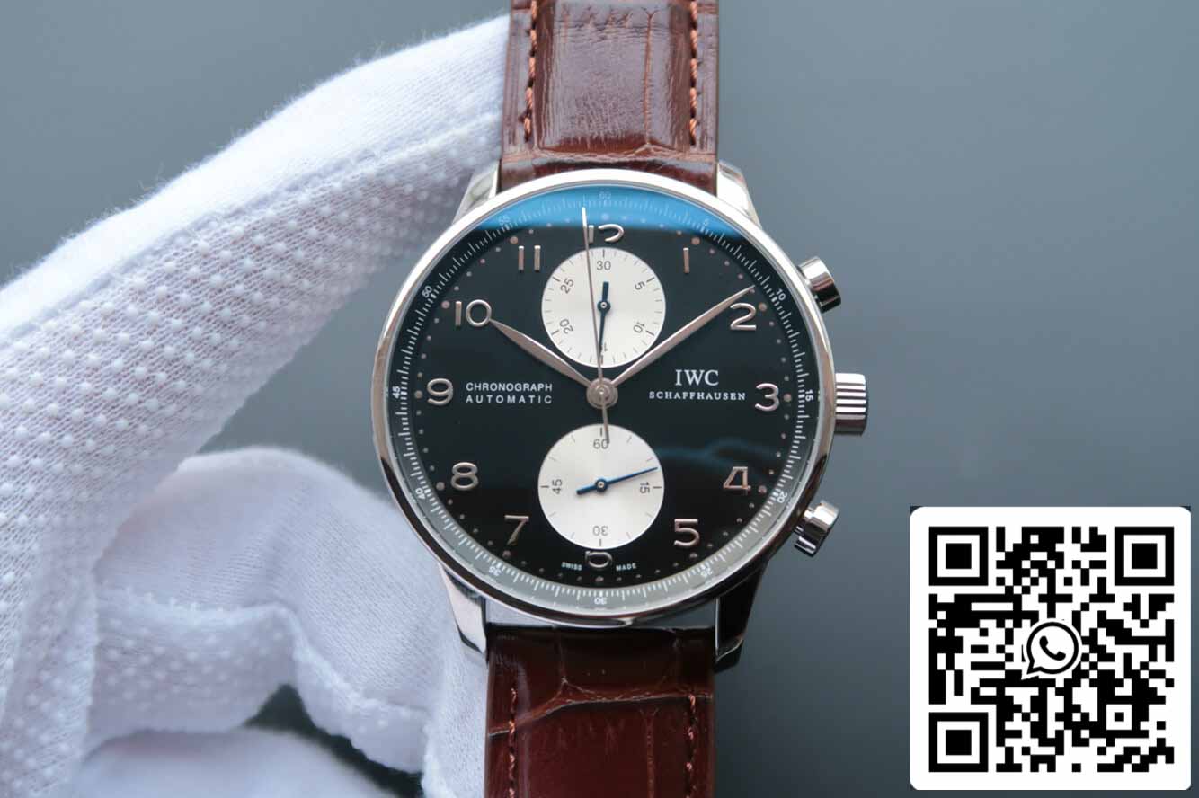 IWC Portugieser IW371404 1:1 Mejor Edición ZF Fabbrica V7 Esfera Negra
