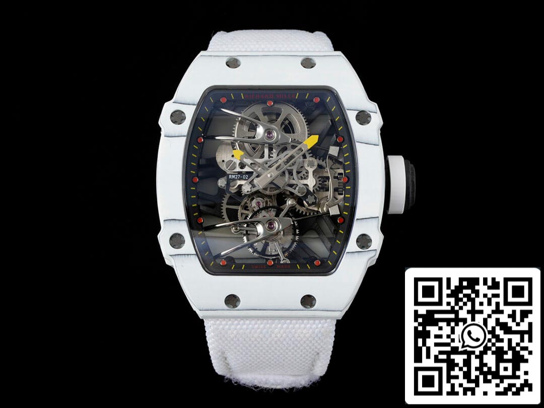 Richard Mille RM27-02 Rafael Nadal Tourbillon 1:1 Best Edition RM Fabbrica White Stra