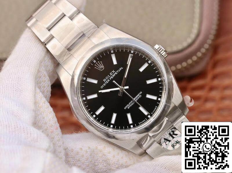 Rolex Oyster Perpetual 114300 39mm AR Fabbrica 1:1 edizione migliore Swiss ETA3132 quadrante nero