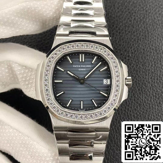 Patek Philippe Nautilus 5713/1G-010 1:1 edição melhor 3K Fabbrica quadrante azul