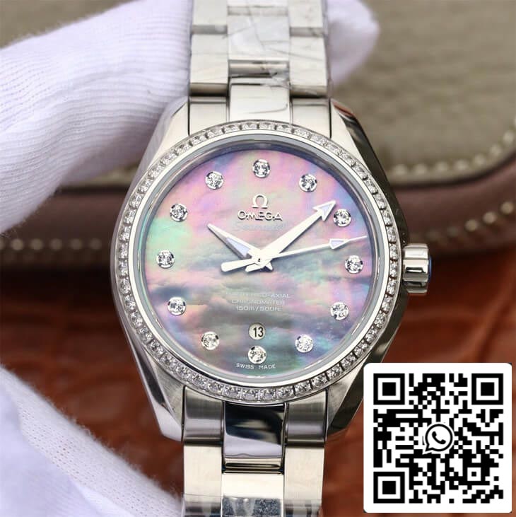 Omega Seamaster 231.15.34.20.57.001 Aqua Terra 150M 1:1 edizione migliore 3S Fabbrica Mother-Of-Pearl quadrante
