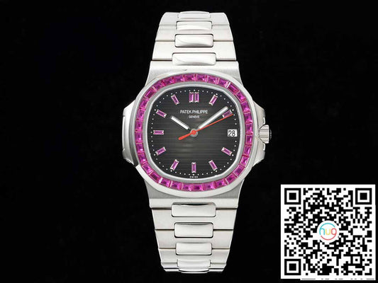 Patek Philippe Nautilus 5711 1:1 edizione migliore GR Fabbrica Diamond-set quadrante nero