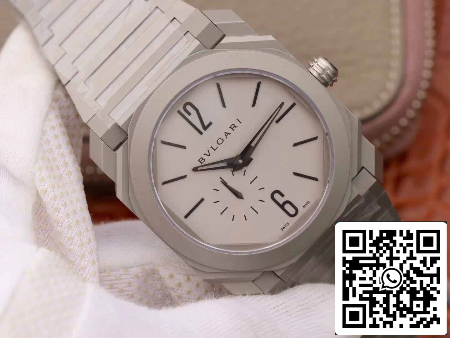 Bvlgari Octo Finissimo 103011 1:1 edizione migliore BV Fabbrica Argento Grey quadrante